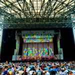 The Atlanta Symphony Orchestra performs on stage at the Verizon Wireless Amphitheatre at Encore Park in Alpharetta on Saturday, July 21, 2012.