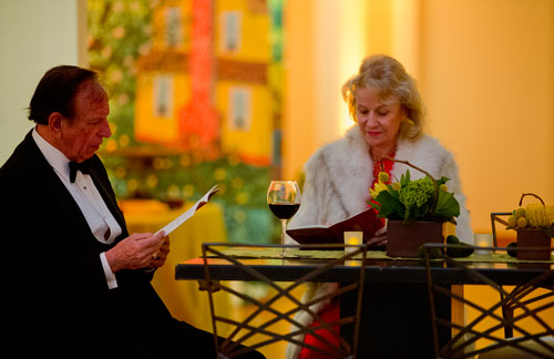 Milton Shlapak and his wife Beverly talk during the third annual Symphony Gala at the Woodruff Arts Center in Atlanta on Saturday, March 2, 2013. 