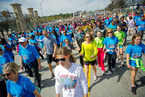 Over 15,000 runners and walkers participated in the Hunger Walk/Run 2013 through downtown Atlanta on Sunday, March 10, 2013.