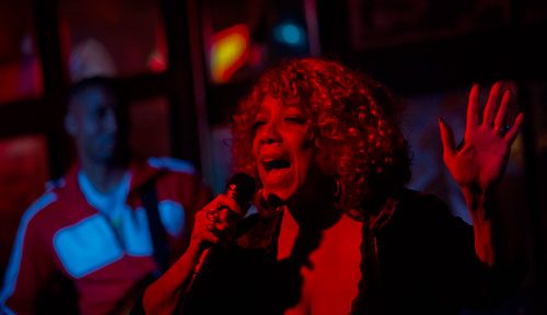 Rita Graham sings during a tribute for the late Robert "Chicago Bob" Nelson at the Northside Tavern in Atlanta on Saturday, April 6, 2013.