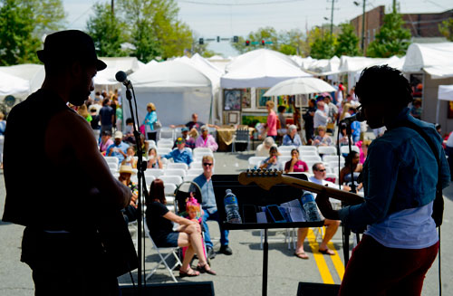 The Alpharetta Arts Streetfest in historic downtown on Saturday, April 6, 2013.