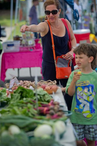 The Alpharetta Farmers Market off of Canton St. in downtown on Saturday, May 25, 2013.