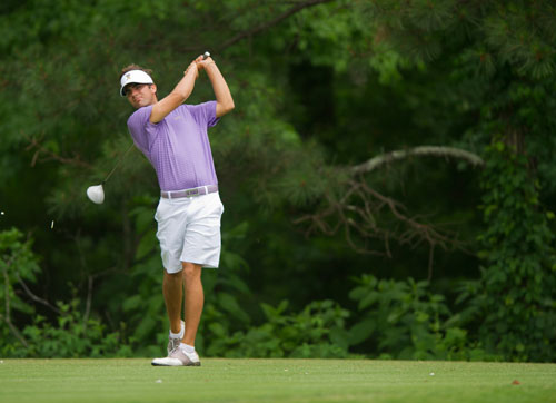LSU's Curtis Thompson competes at the Capital City Club's Crabapple Course in Milton, Georgia for the second round of the NCAA Mens Golf Championship Tournament on Thursday, May 30, 2013.