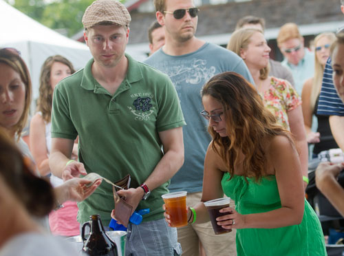 The Brew Moon SummerFest in downtown Alpharetta on Saturday, June 1, 2013.