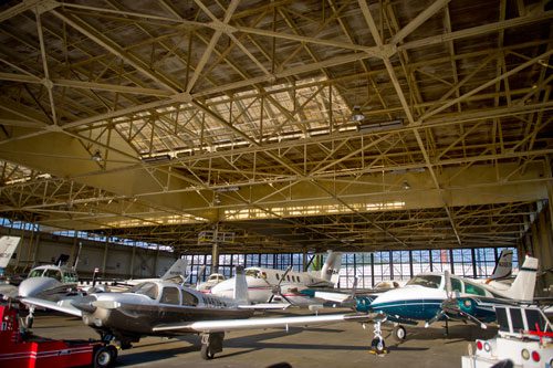 The Epps Aviation hangar at Dekalb-Peachtree Airport in Atlanta on Saturday, June 15, 2013.