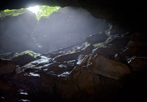 The main entrance to Sitton's Cave in Cloudland Canyon State Park in Rising Fawn, Georgia on Tuesday, June 18, 2013.