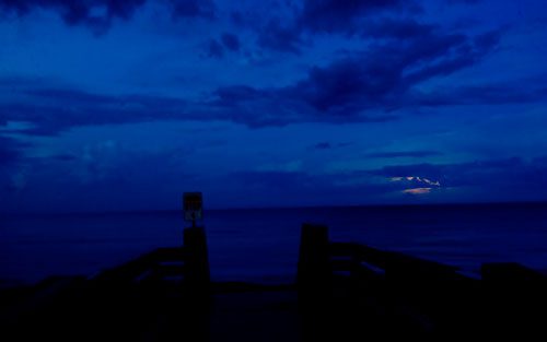 Lightning off of the coast of Jensen Beach, Florida.
