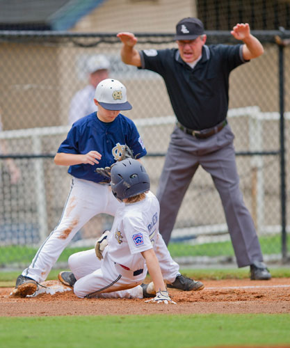 The 11 year old District 2 Championship game at Murphey Candler park in Dunwoody on Saturday, July 6, 2013.