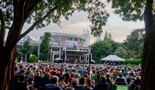 Hundreds of people attended the sold-out Boz Scaggs concert at the Atlanta Botanical Gardens on Friday, July 19, 2013.