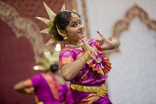 Shweta Sainathan dances during the 17th annual Festival of India at the Gwinnett Center in Duluth on Saturday, August 24, 2013. 