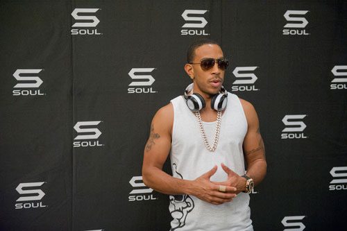 Christopher Brian Bridges, better known by his stage name Ludacris, talks to members of the media at Georgia State University in Atlanta during the LudaDay Weekend Block Party on Saturday, August 31, 2013. 