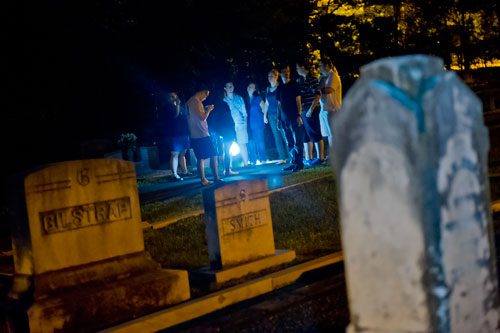 The Howlpharetta Ghost Tour takes visitors on a two mile trek through downtown Alpharetta searching for ghosts, specters and things that go bump in the night.