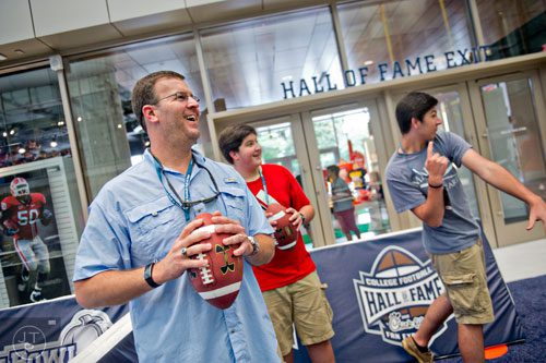 The College Football Hall of Fame in downtown Atlanta on Sunday, August 24, 2014.