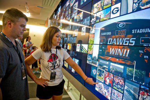 The College Football Hall of Fame in downtown Atlanta on Sunday, August 24, 2014.