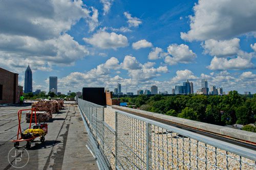 A view of downtown Atlanta from the roof of Ponce City Market on Tuesday, September 30, 2014.