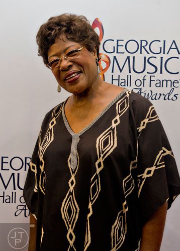 Francine Reed walks the red carpet for the 2014 Georgia Music Hall of Fame Awards at the Georgia World Congress Center in Atlanta on Saturday, October 11, 2014. 