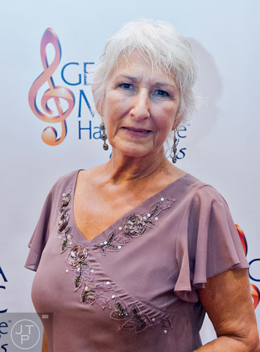 Faith Fowler McCoy walks the red carpet for the 2014 Georgia Music Hall of Fame Awards at the Georgia World Congress Center in Atlanta on Saturday, October 11, 2014. 