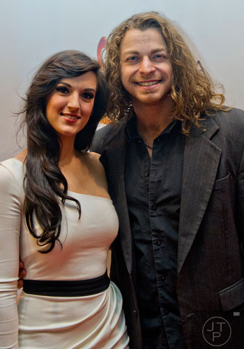 Wesley Cook (right) walks the red carpet  with his girlfriend Brittney Colson for the 2014 Georgia Music Hall of Fame Awards at the Georgia World Congress Center in Atlanta on Saturday, October 11, 2014.  
