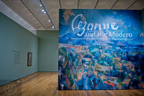The entrance to the High Museum of Art's new "Cezanne and the Modern: Masterpieces of European Art from the Pearlman Collection" exhibit on Tuesday, October 14, 2014.   