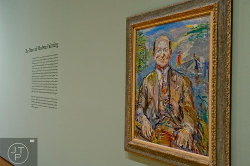 Oskar Kokoschka's Henry Pearlman sits on display in the High Museum of Art's new "Cezanne and the Modern: Masterpieces of European Art from the Pearlman Collection" exhibit on Tuesday, October 14, 2014. 