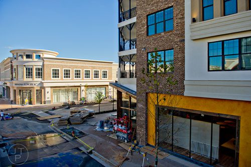 A view of the shopping district inside the Avalon development in Alpharetta on Friday, October 17, 2014. 