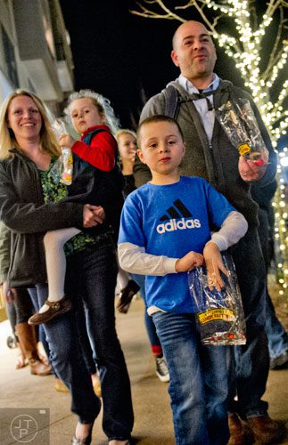The first ever Christmas tree lighting ceremony at Avalon in Alpharetta on Monday, November 24, 2014.