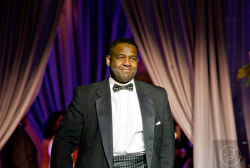 Atlanta City Council President Ceasar Mitchell is introduced during the 31st annual United Negro College Fund Mayor's Masked Ball at the Atlanta Marriott Marquis in downtown on Saturday, December 20, 2014. 