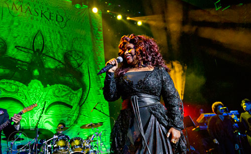 Chaka Khan performs on stage during the 31st annual United Negro College Fund Mayor's Masked Ball at the Atlanta Marriott Marquis in downtown on Saturday, December 20, 2014. 
