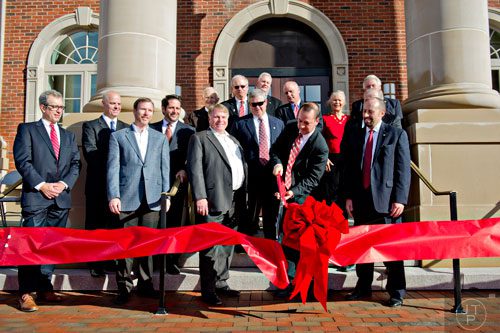 The grand opening of the new Alpharetta city hall on Monday, December 15, 2014.