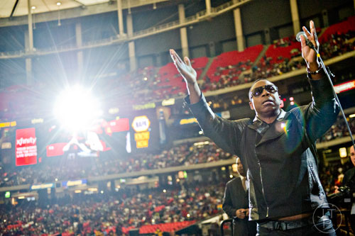 Recording artist Doug E. Fresh performs during the Honda Battle of the Bands at the Georgia Done in Atlanta on Saturday, January 24, 2015. 