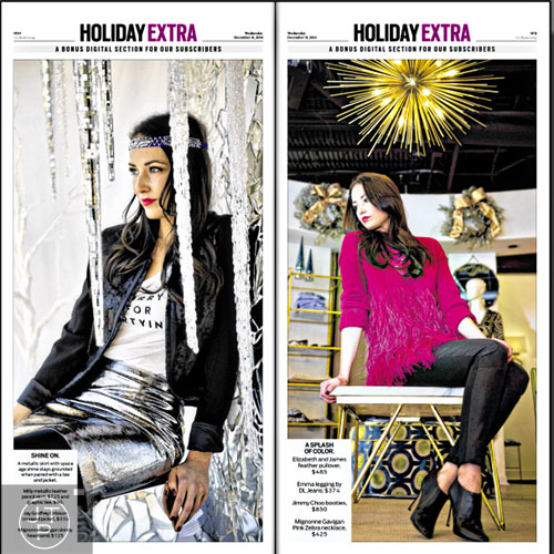 The final product of my fashion shoot in the digital special edition in the Atlanta Journal-Constitution.