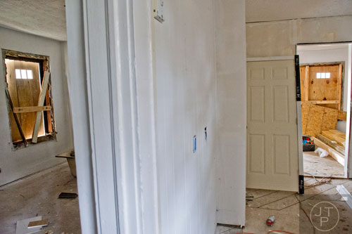 Repairs are still ongoing inside the house at 880 Beryl St. in the Pittsburgh community of Atlanta on Wednesday, March 4, 2015. 