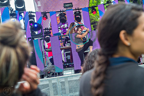 Shine Live performs on stage during the last day of the SweetWater 420 Fest at Centennial Olympic Park in Atlanta on Sunday, April 19, 2015. 