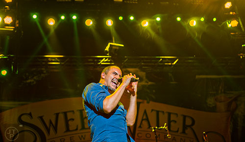 311's S.A. Martinez performs on stage during the last day of the SweetWater 420 Fest at Centennial Olympic Park in Atlanta on Sunday, April 19, 2015. 