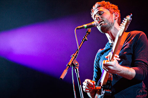 The Antlers' Peter Silberman performs on stage at the Fox Theatre in Atlanta on Monday, April 27, 2015. 