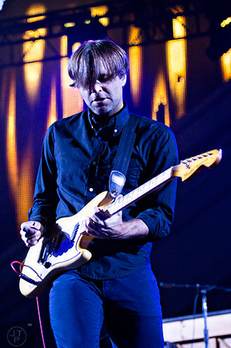 Death Cab for Cutie's Ben Gibbard performs on stage at the Fox Theatre in Atlanta on Monday, April 27, 2015. 