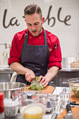 The cooking school at Sur La Table inside North Point Mall in Alpharetta on Tuesday, March 31, 2015.