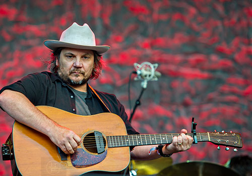 Wilco's Jeff Tweedy performs on stage during the Shaky Knees Music Festival at Central Park in Atlanta on Saturday, May 9, 2015. 