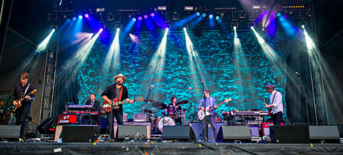 Wilco performs on stage during the Shaky Knees Music Festival at Central Park in Atlanta on Saturday, May 9, 2015. 