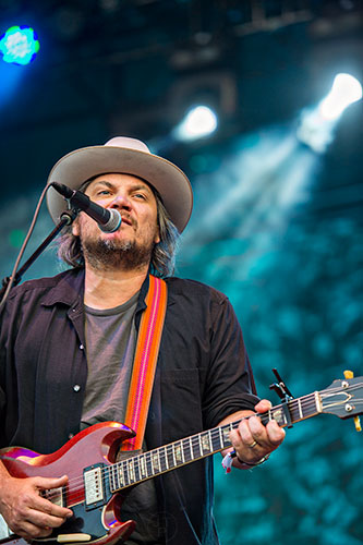 Wilco's Jeff Tweedy performs on stage during the Shaky Knees Music Festival at Central Park in Atlanta on Saturday, May 9, 2015.