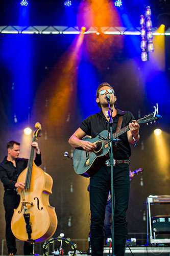 Old Crow Medicine Show performs during the Shaky Boots Music Festival at Kennesaw State University on Sunday, May 17, 2015. 