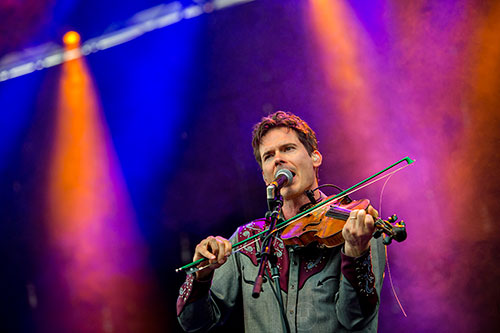 Crow Medicine Show's Ketch Secor performs during the Shaky Boots Music Festival at Kennesaw State University on Sunday, May 17, 2015. 