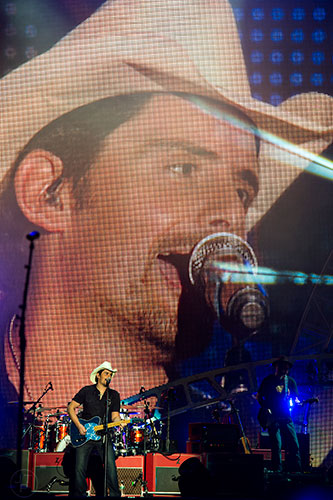 Brad Paisley performs during the Shaky Boots Music Festival at Kennesaw State University on Sunday, May 17, 2015. 