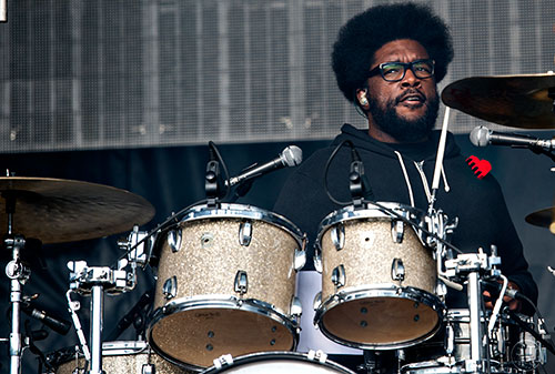 The Roots' Questlove performs during the CounterPoint Festival at Kingston Downs in Rome on Sunday, May 24, 2015. 