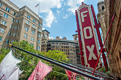 On top of the marquee for the Fox Theatre in Atlanta on Monday, June 22, 2015.
