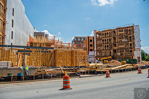 Alexan Decatur construction from Commerce Dr. on Wednesday, June 17, 2015.