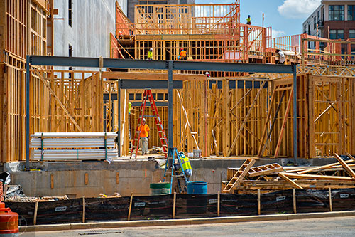 Alexan Decatur construction from Commerce Dr. on Wednesday, June 17, 2015.