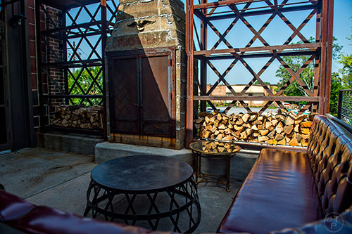 The outdoor patio at Restaurant Marcel in Atlanta on Friday, July 10, 2015.