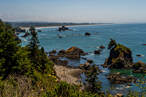 The northern California coastline of the Pacific Ocean on Thursday, July 23, 2015.
