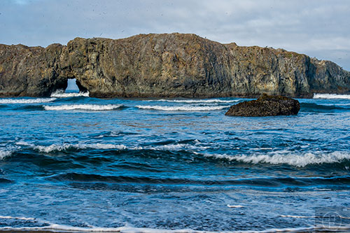 The Pacific Ocean off the coast of Oregon near Gold Beach on Saturday, July 25, 2015.